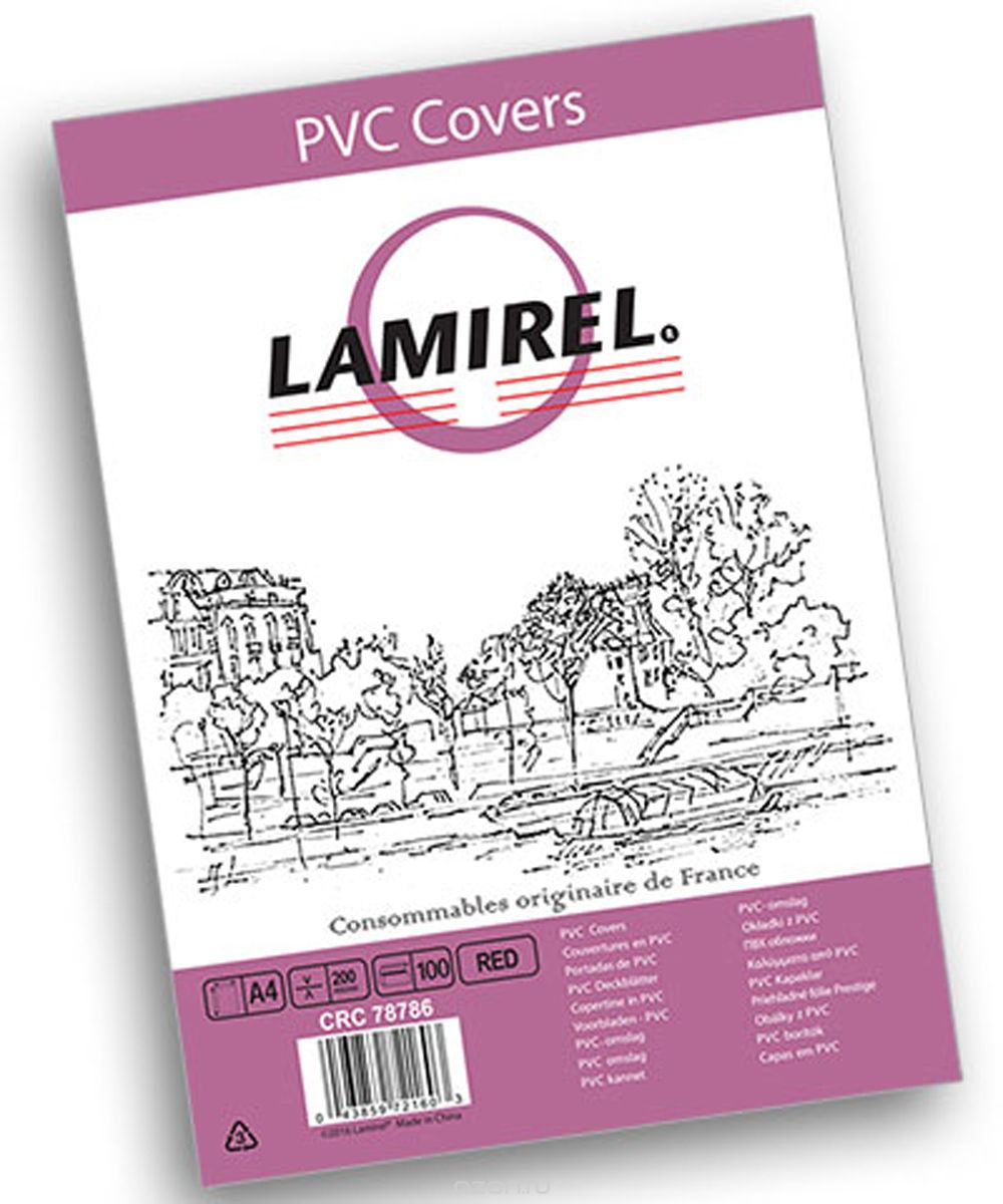 Lamirel LA-78786 Transparent A4, Red    (100 )